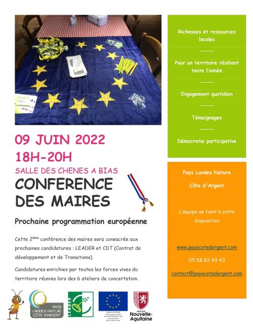 Affiche conférence des maires