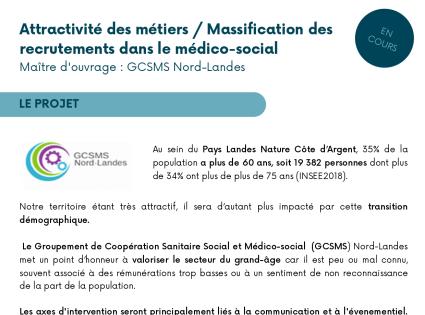 Attractivité des métiers dans le médico-social (GCSMS)