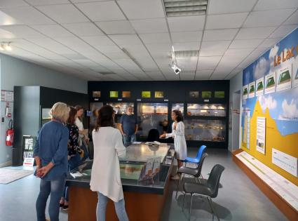 Equipe au musée du lac de sanguinet