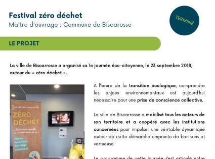 Fiche Festivel des déchets